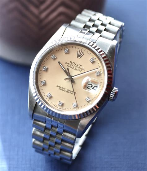 rolex datejust salmon|Rolex Datejust gold.